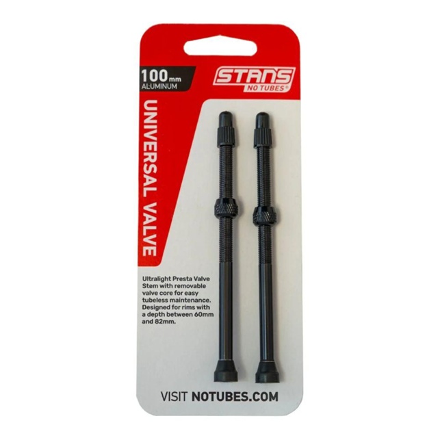 Stans NoTubes Tubeless Ventil 100mm Svart