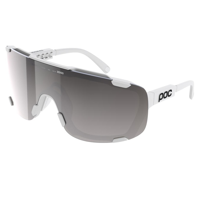 POC Devour Mid Hydrogen White/Clarity Road/Sunny Silver Glasögon