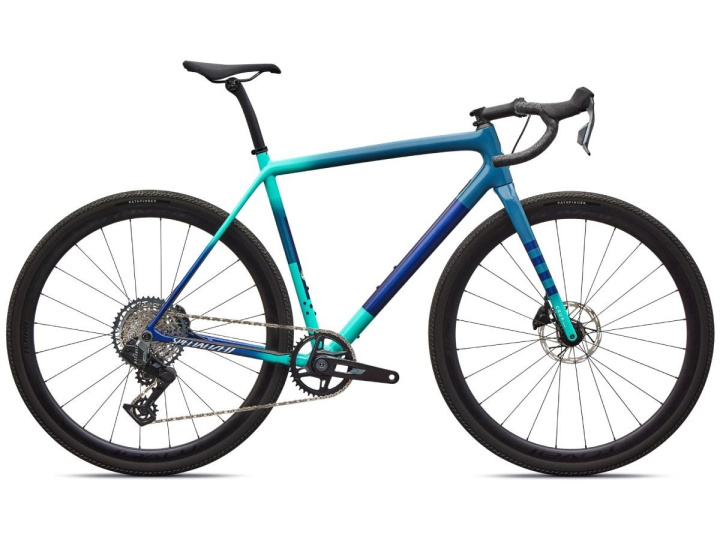 Specialized Crux Expert Rival XPLR AXS Gravelcykel Grey Blue Lagoon i gruppen Cyklar / Gravelcykel/cyclocross hos CykelCity (10353)