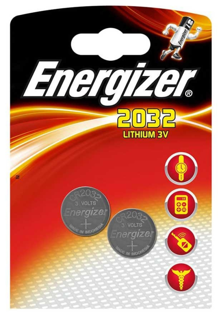Energizer CR2032 Batterier 2-Pack i gruppen Tillbehör / Batteri hos CykelCity (3079)