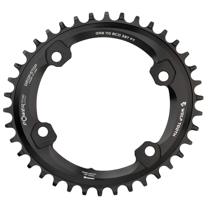 Wolf Tooth Elliptical Oval 42t Shimano GRX Klinga i gruppen Komponenter / Klingor / Gravelklingor hos CykelCity (42788)