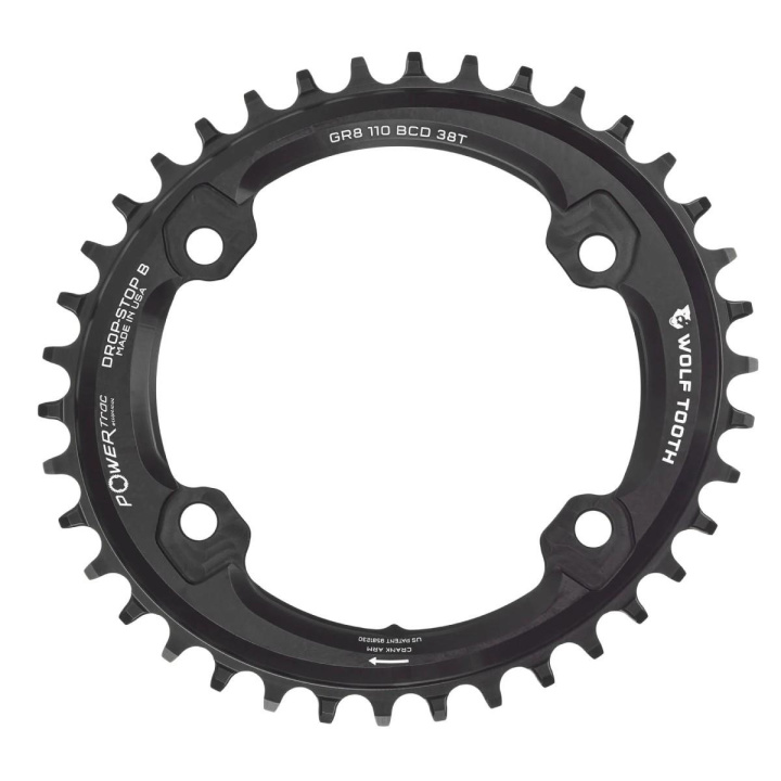 Wolf Tooth Elliptical Oval 38t Shimano GRX Klinga i gruppen Komponenter / Klingor / Gravelklingor hos CykelCity (44985)