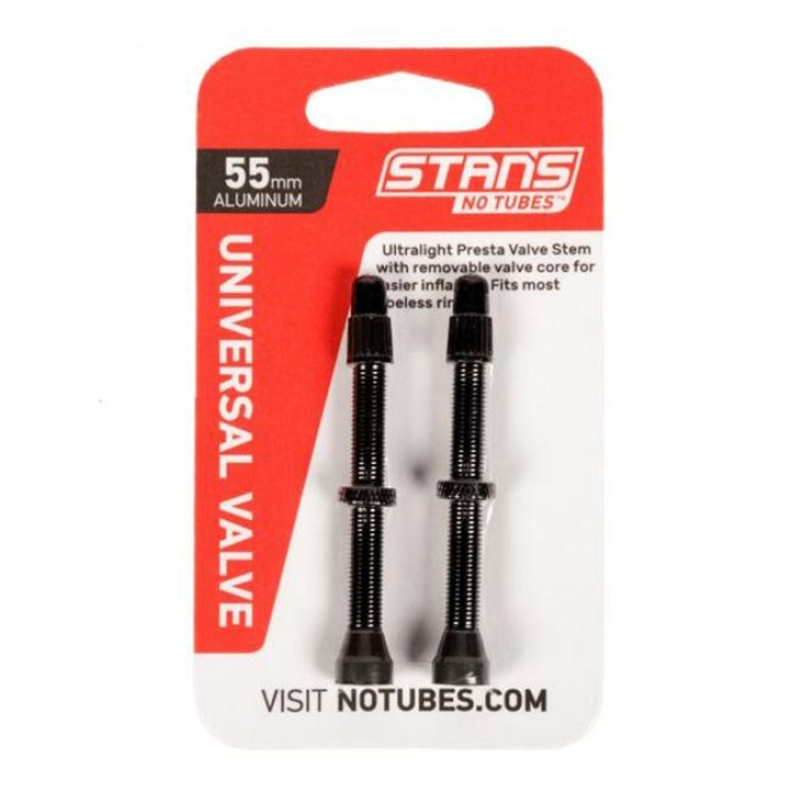 Stans NoTubes Tubeless Ventil 55mm Svart i gruppen Komponenter / Hjul / Hjultillbehör hos CykelCity (48808)