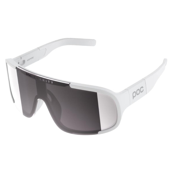 POC Aspire Hydrogen White/Clarity Road/Sunny Silver Glasögon i gruppen Tillbehör / Glasögon hos CykelCity (54057)