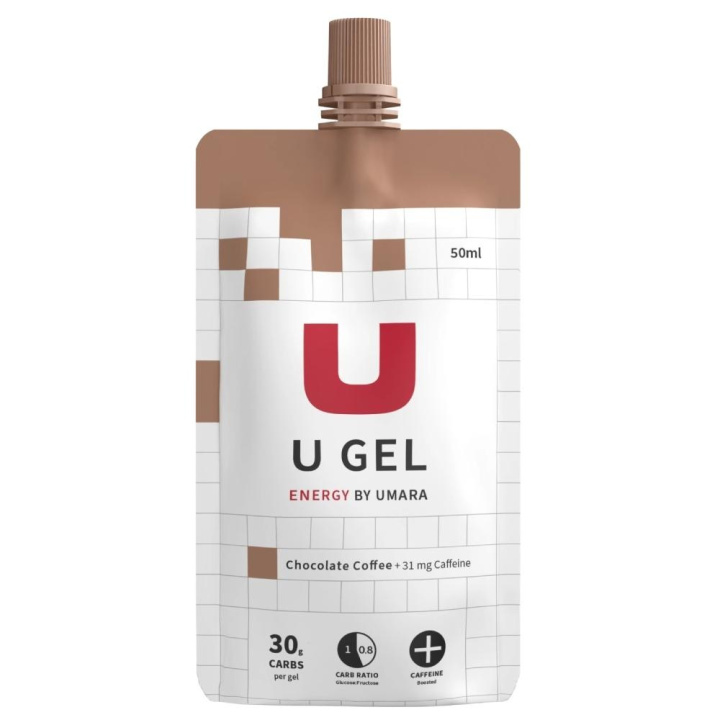 Umara U Gel Choklad/Kaffe + Koffein Skruvkork 50ml i gruppen Energi / Gel hos CykelCity (54783)
