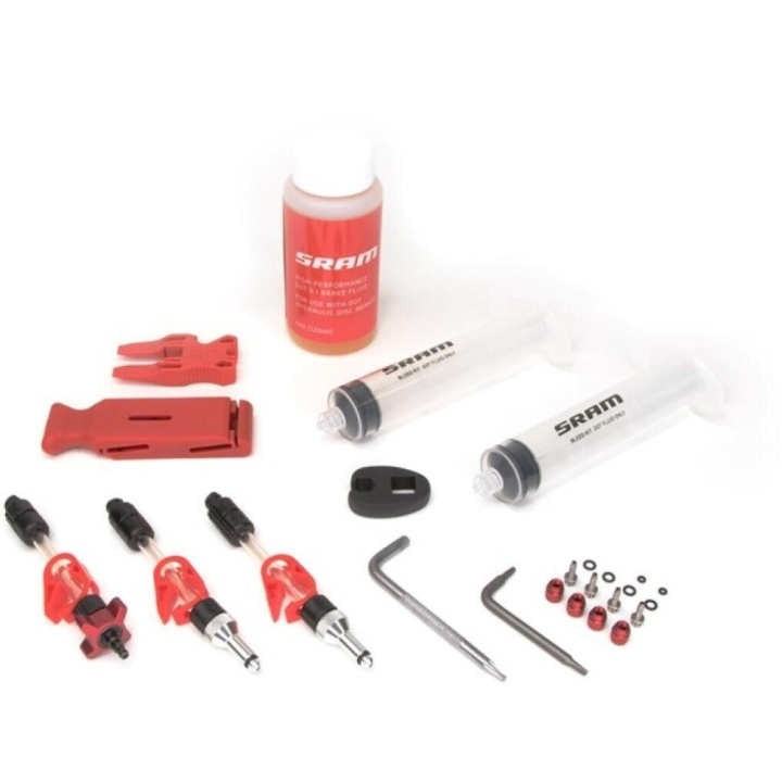 SRAM Standard Disc Brake Bleed Kit inkl DOT Vätska i gruppen Tillbehör / Verktyg / Skivbromsverktyg hos CykelCity (56817)